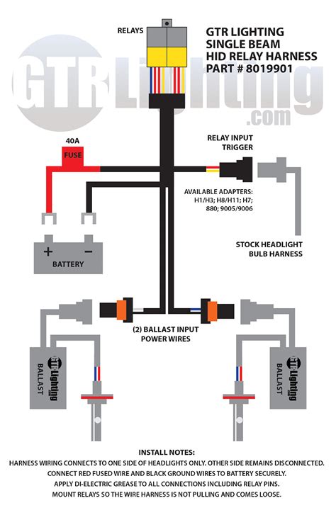 gtr hid ballast wiring diagram 